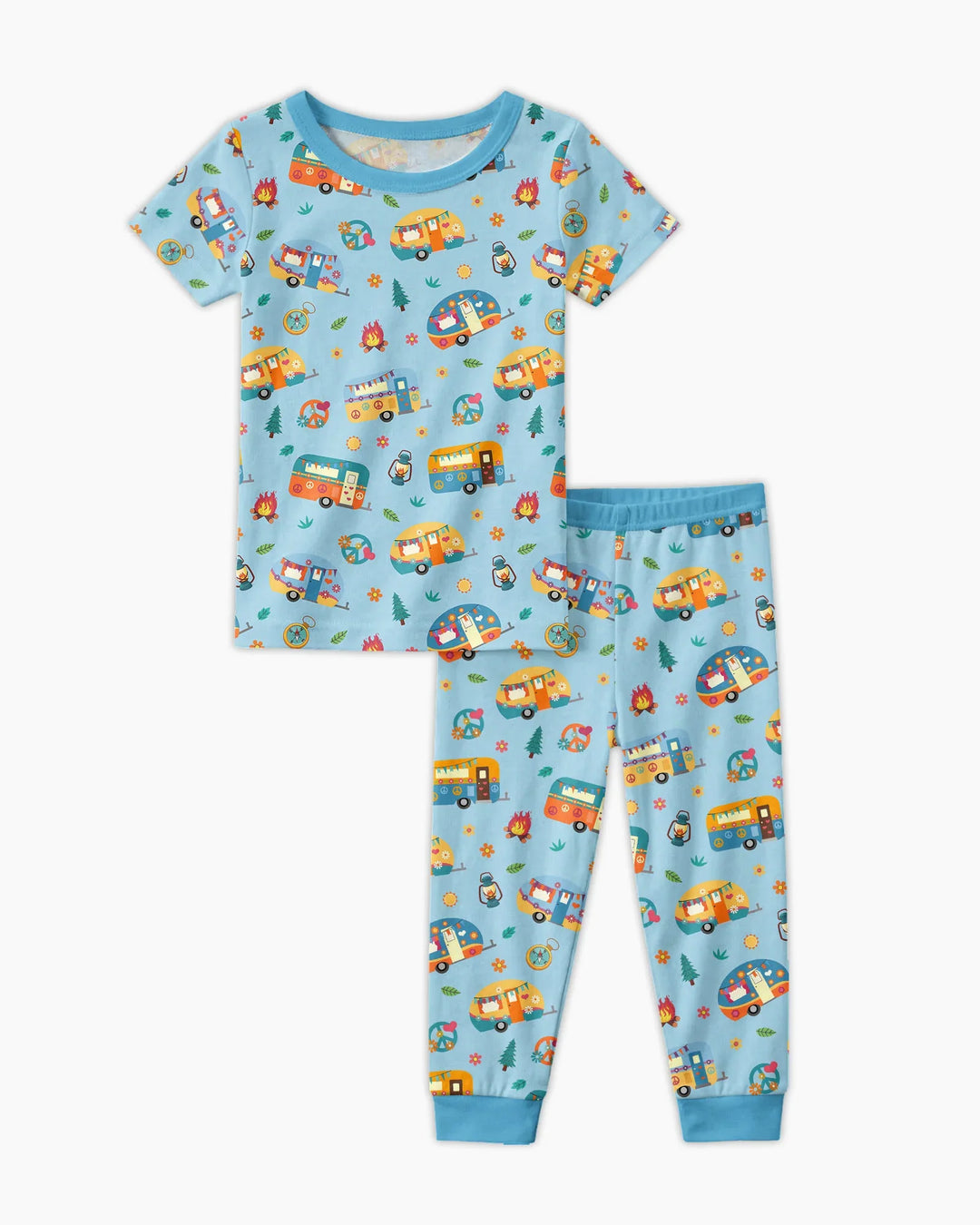 Zweiteiliges, kurzärmliges Pyjama-Set mit Marienkäfern
