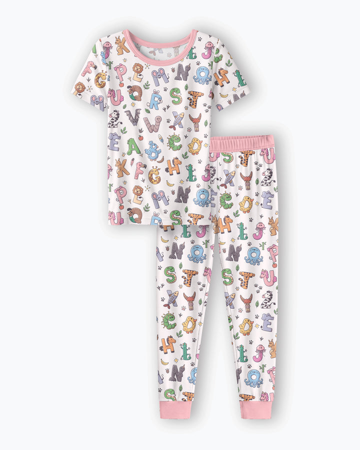Zweiteiliges, kurzärmliges Pyjama-Set mit Marienkäfern