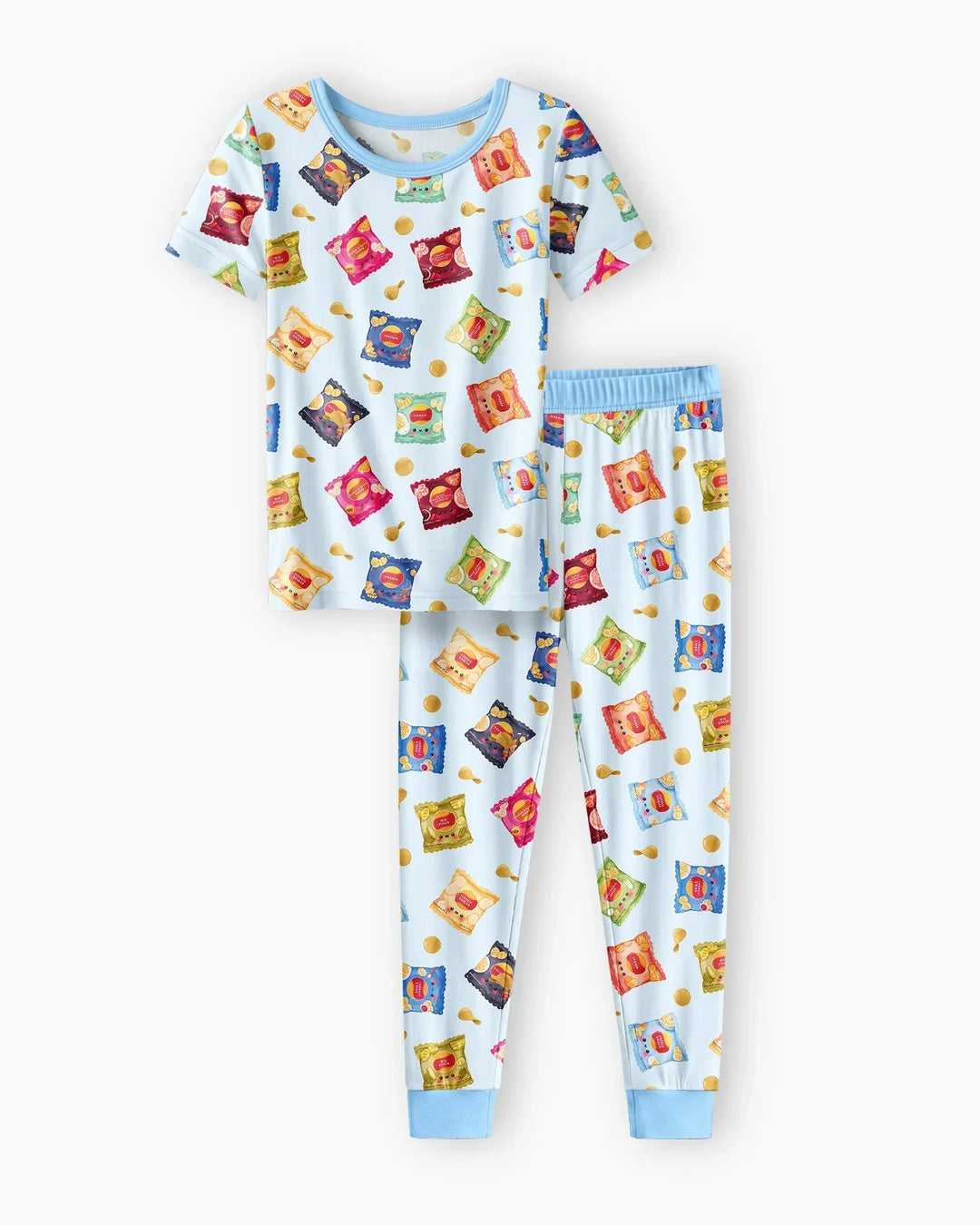 Potato Chips Bamboo Two Piece Short Sleeve Pajama Set