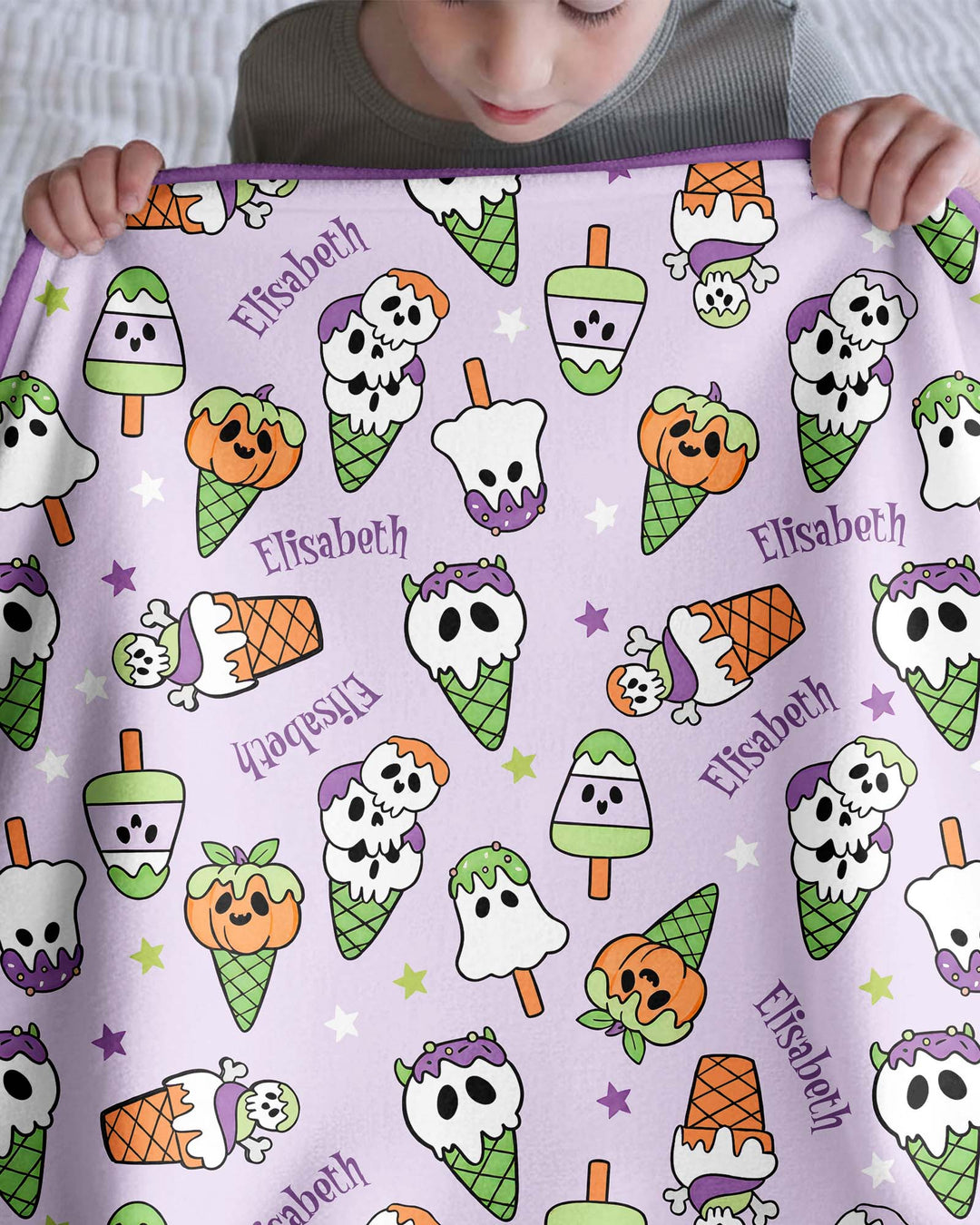 Summerween Ice cream Bamboo Blanket