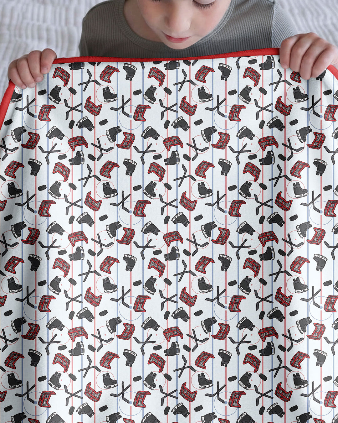 Hockey Rink Bamboo Blanket