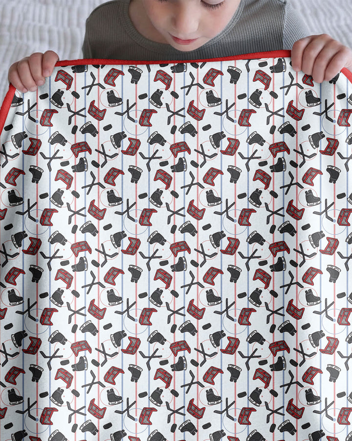 Hockey Rink Bamboo Blanket