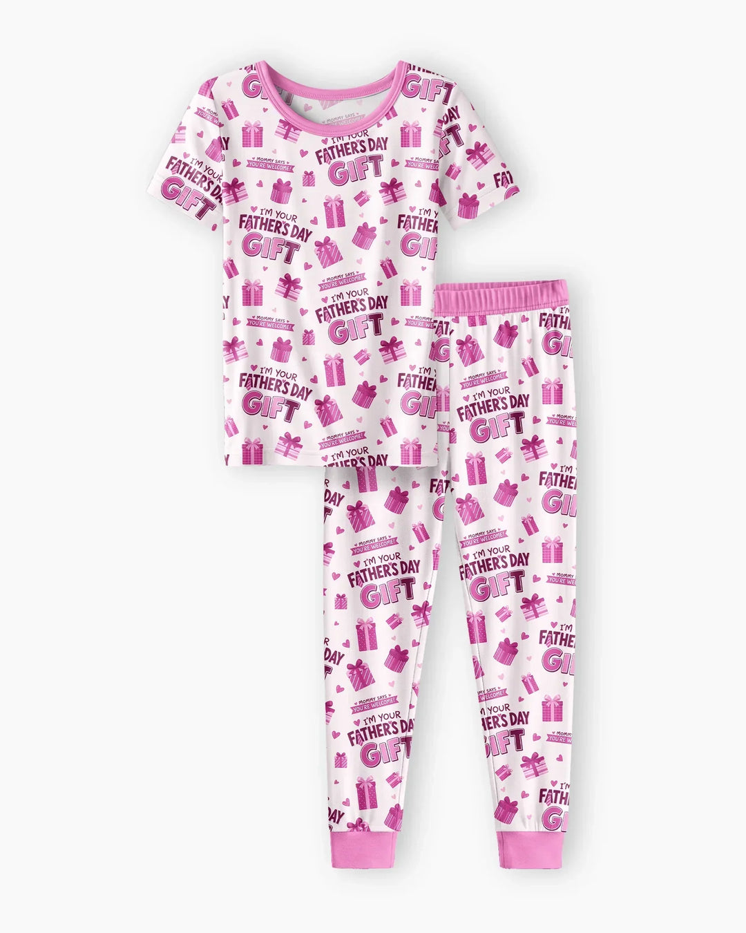 I'm Your Father's Day Gift Bamboo Two Piece Short Sleeve Pajama Set