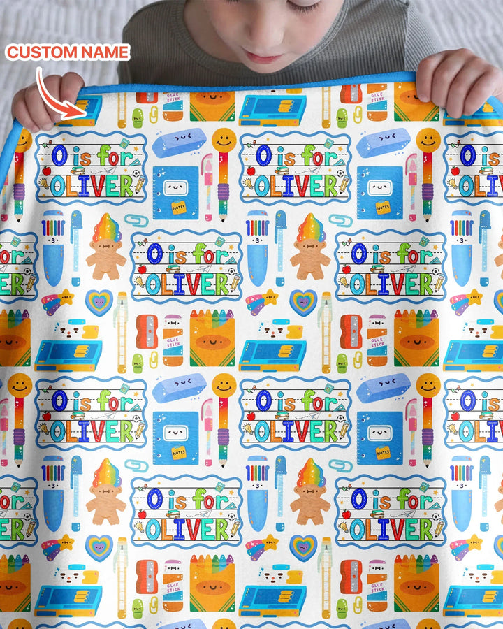 Custom Name Classroom Cuties Bamboo Blanket