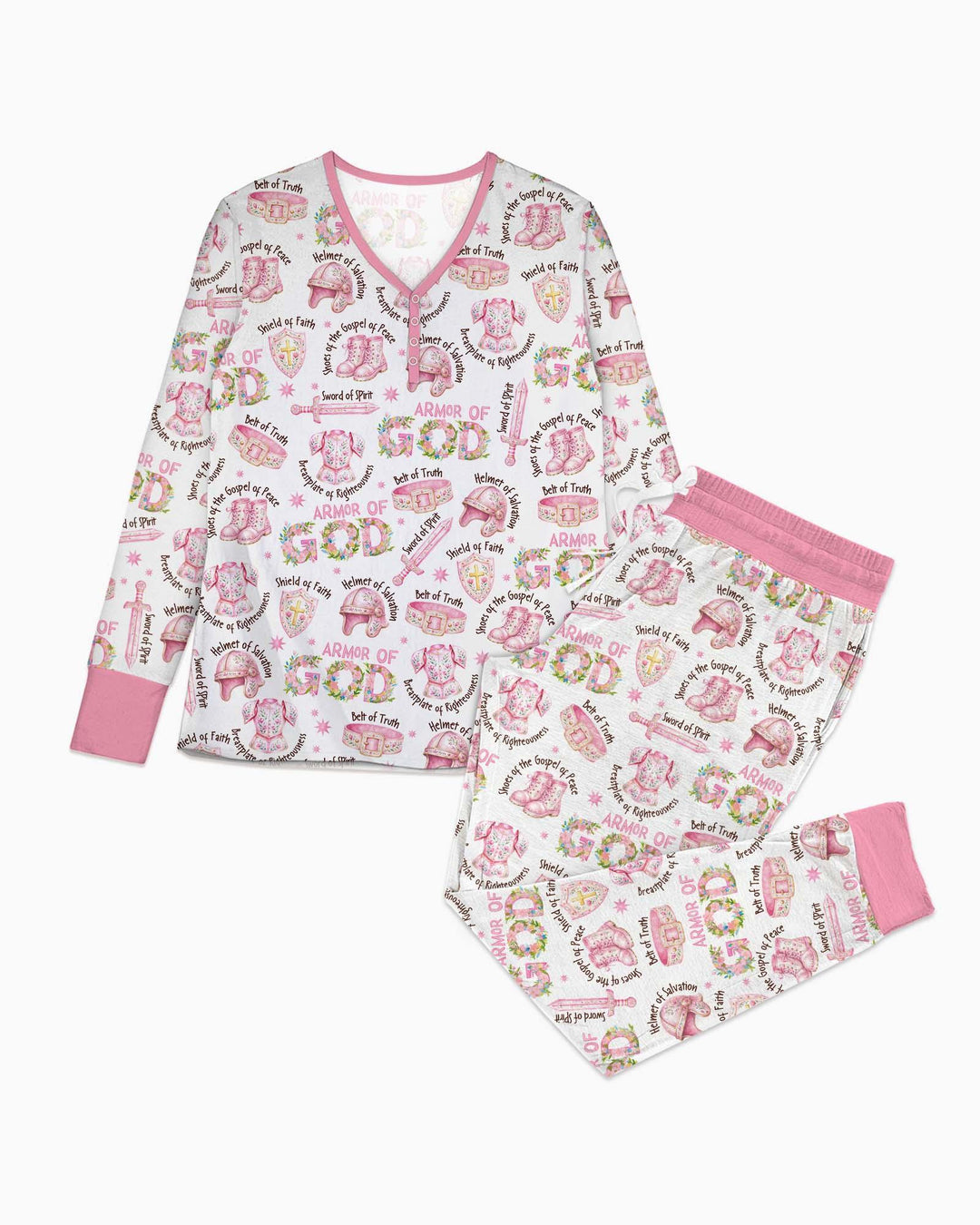 Put On The Full Armor Of God Bamboo Women Pajama Set