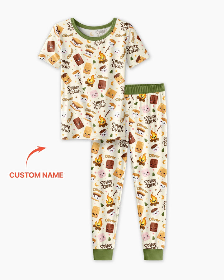 Zweiteiliges, kurzärmliges Pyjama-Set mit Marienkäfern