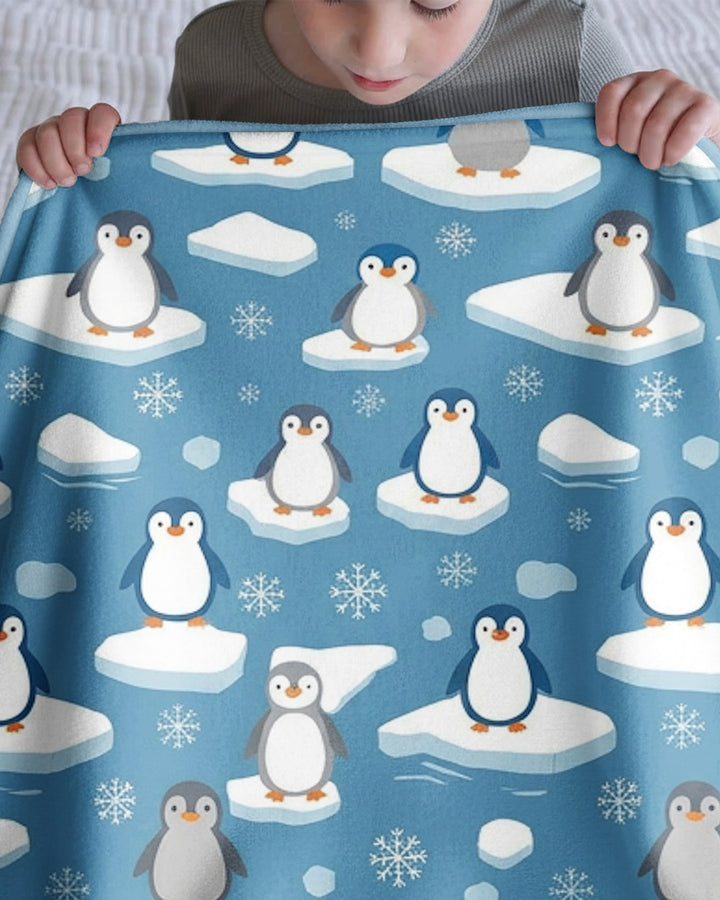 Chilly Penguin Bamboo Blanket