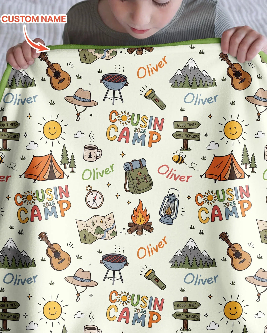 Plantilla Manta de Bambú Personalizada