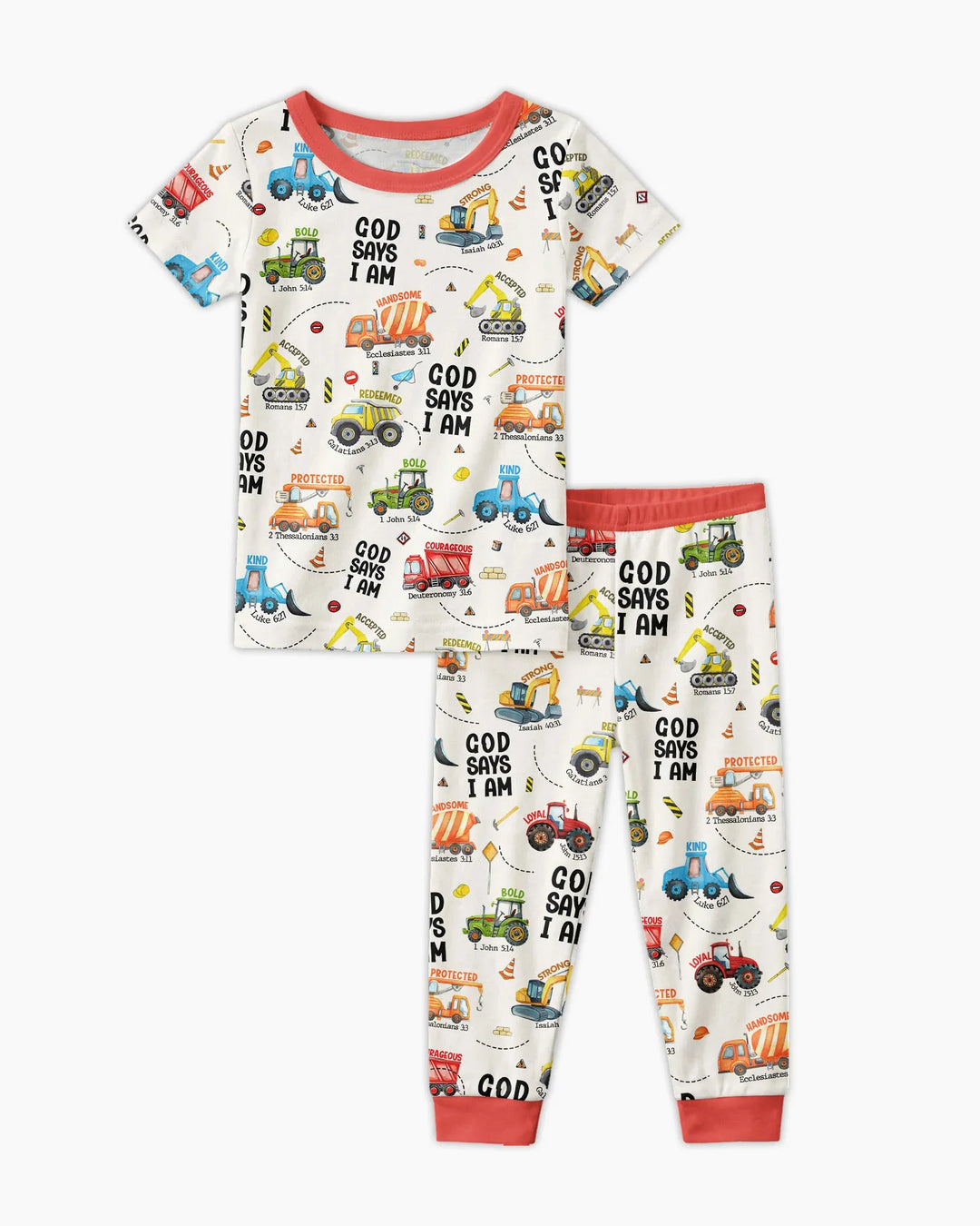 Zweiteiliges, kurzärmliges Pyjama-Set mit Marienkäfern