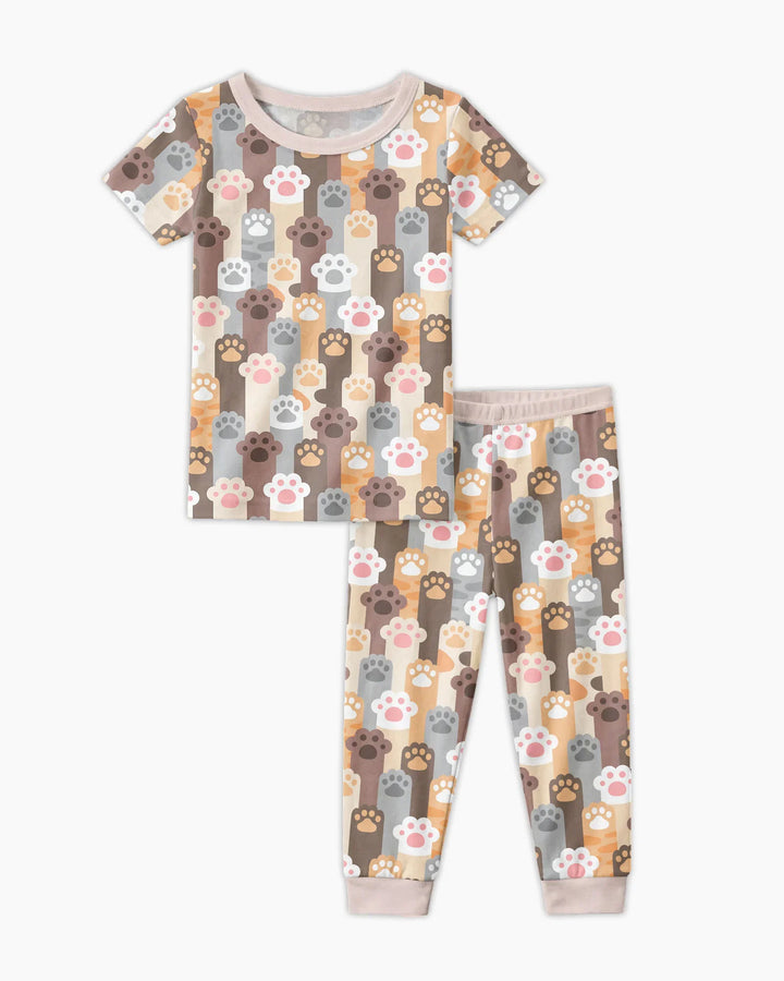 Grabby Paws Bamboo Two Piece Short Sleeve Pajama Set