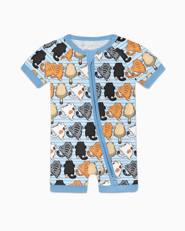 Funny Cat Butts Club Family Matching Bamboo Shorty Zippy