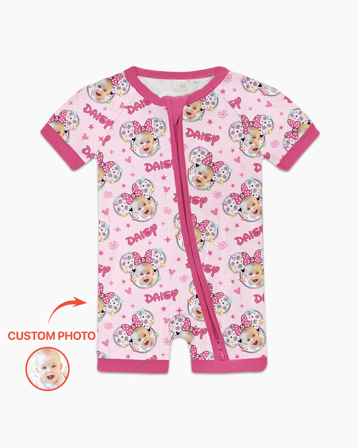 Custom Photo Little Princess Bamboo Shorty Zippy