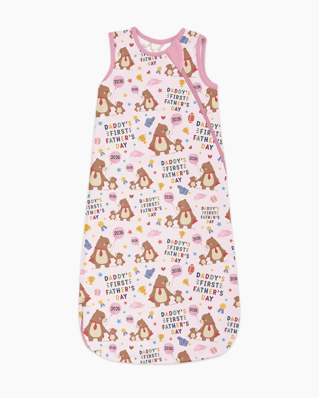 First Father's Day Daddy Bear Family Matching Bamboo Sleep Bag
