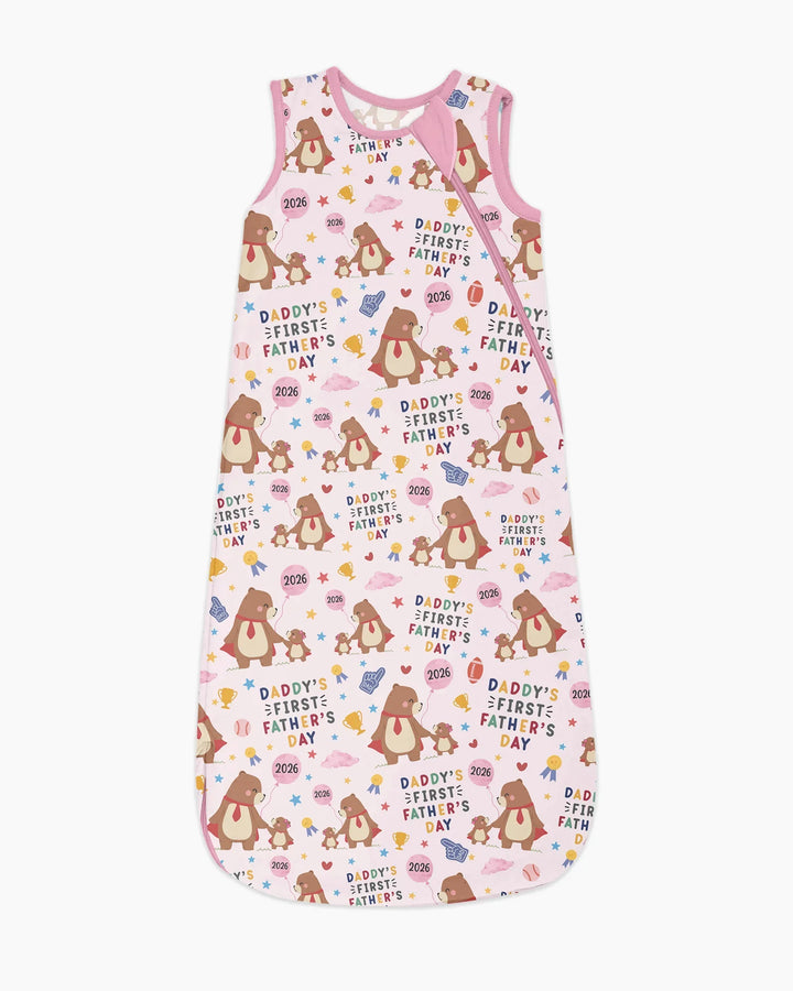 First Father's Day Daddy Bear Family Matching Bamboo Sleep Bag