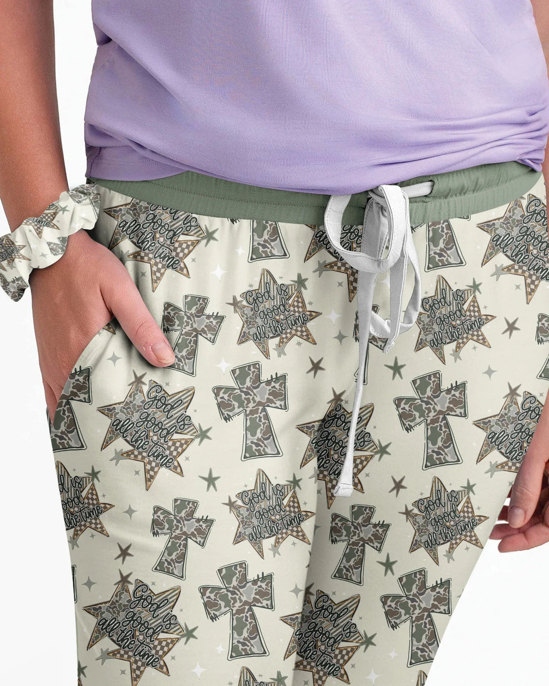 Plantilla de conjunto de pijama de mujer de bambú