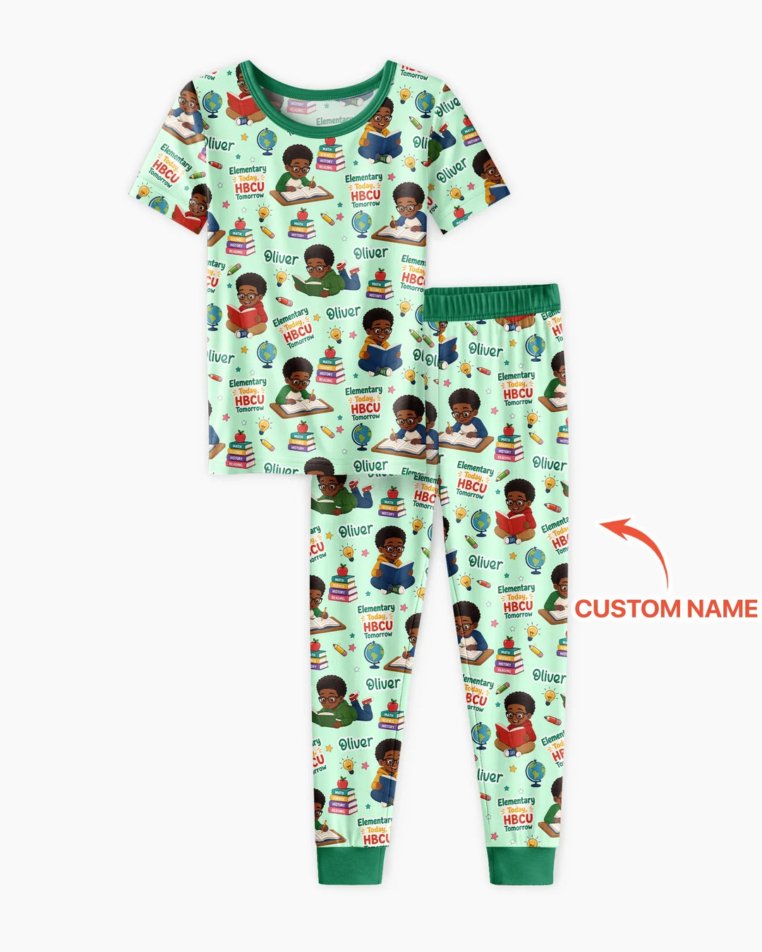 Zweiteiliges, kurzärmliges Pyjama-Set mit Marienkäfern
