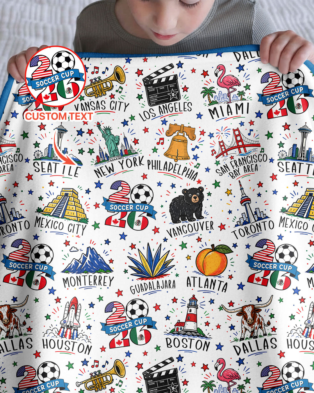 Plantilla Manta de Bambú Personalizada