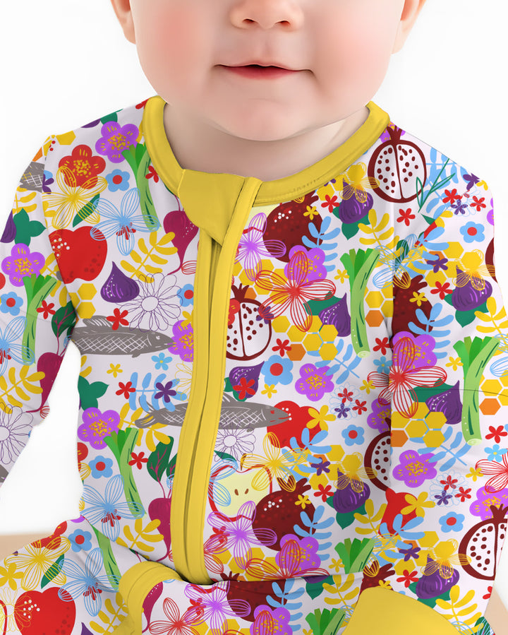 Happy Rosh Hashanah Bamboo Convertible Zippy