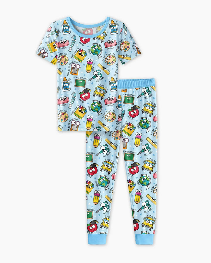 Zweiteiliges, kurzärmliges Pyjama-Set mit Marienkäfern