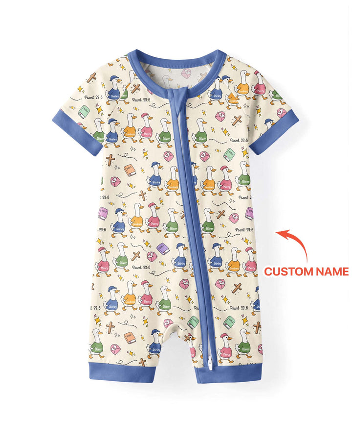 Psalm 23:6 Matching Family Bamboo Shorty Zippy