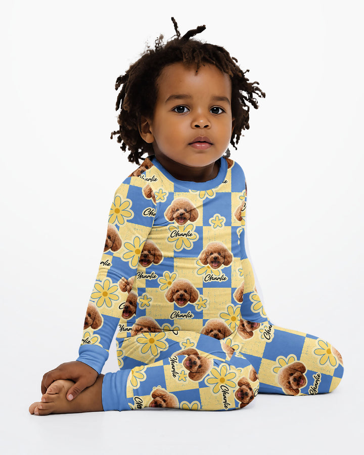 Funny Pet Pattern Bamboo Two Piece Long Sleeve Pajama Set