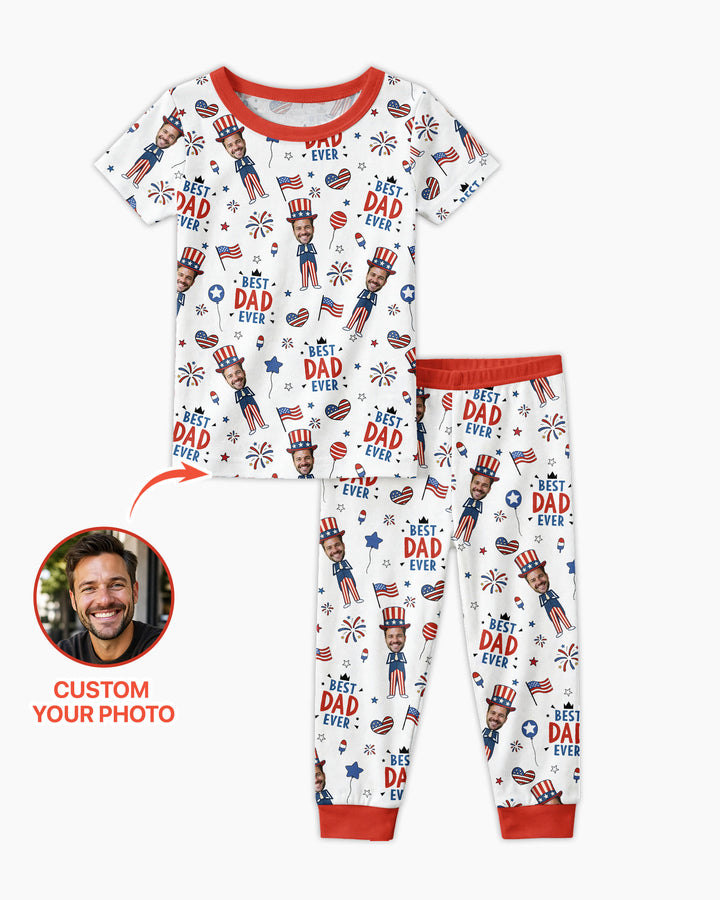 Zweiteiliges, kurzärmliges Pyjama-Set mit Marienkäfern