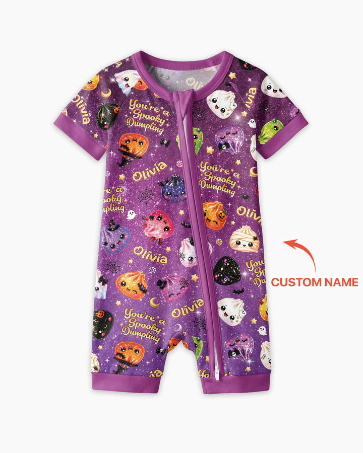 Custom Name You're A Spooky Dumpling Bamboo Shorty Zippy
