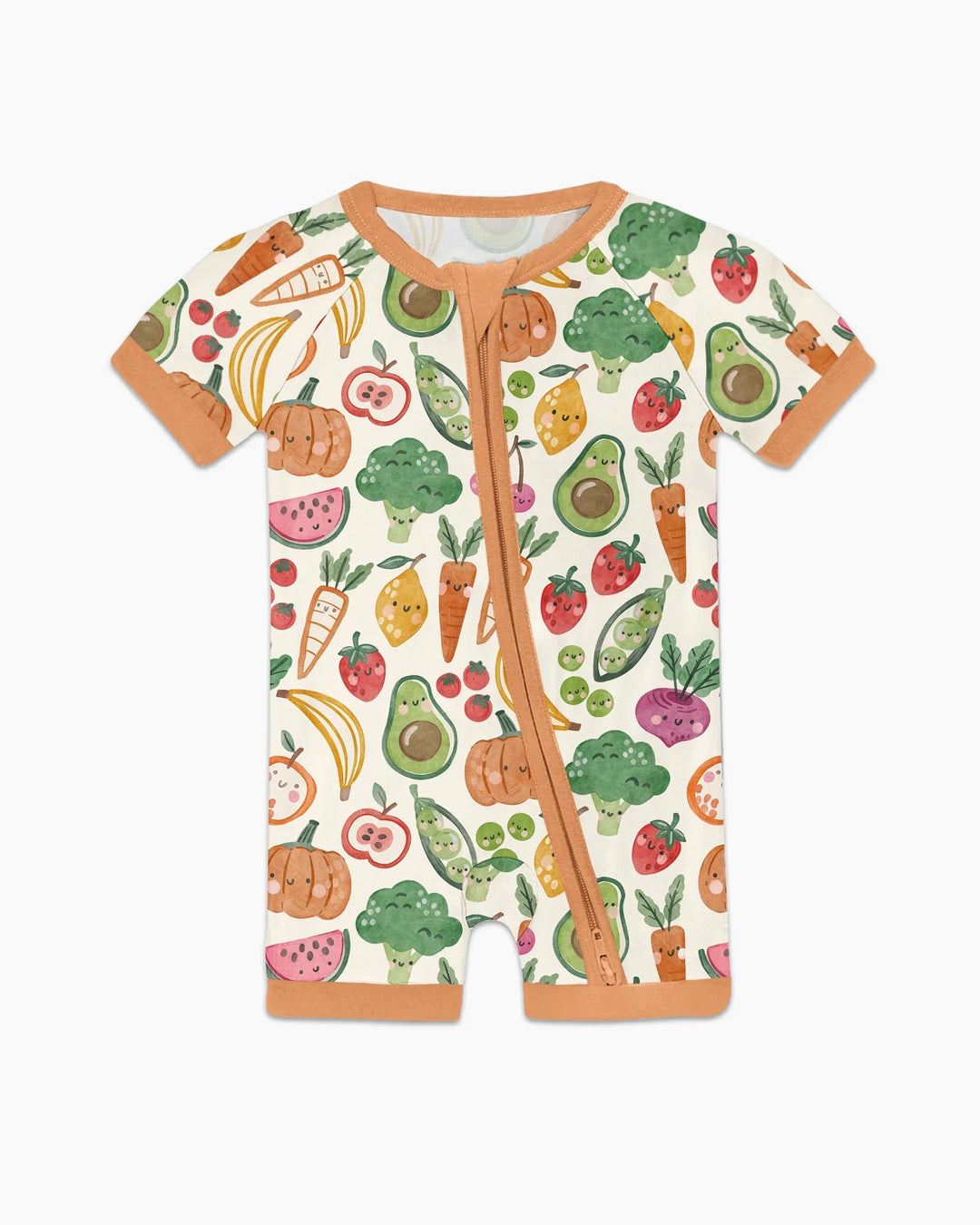 Veggie Friends Family Matching Bamboo Shorty Zippy