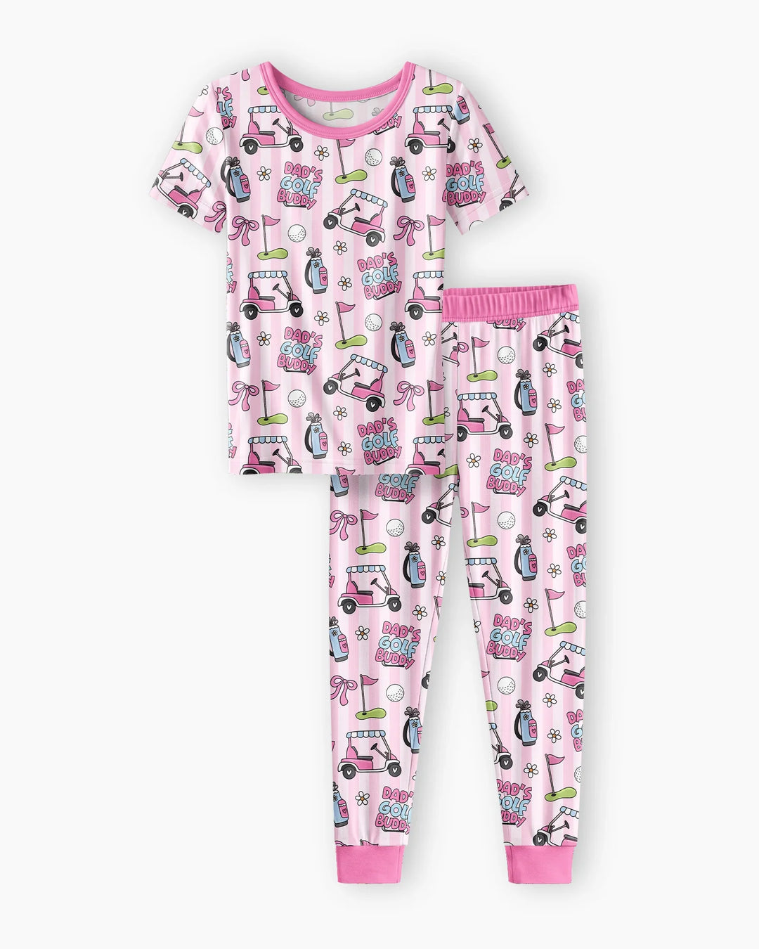 Dad's Golf Buddy Bamboo Two Piece Short Sleeve Pajama Set