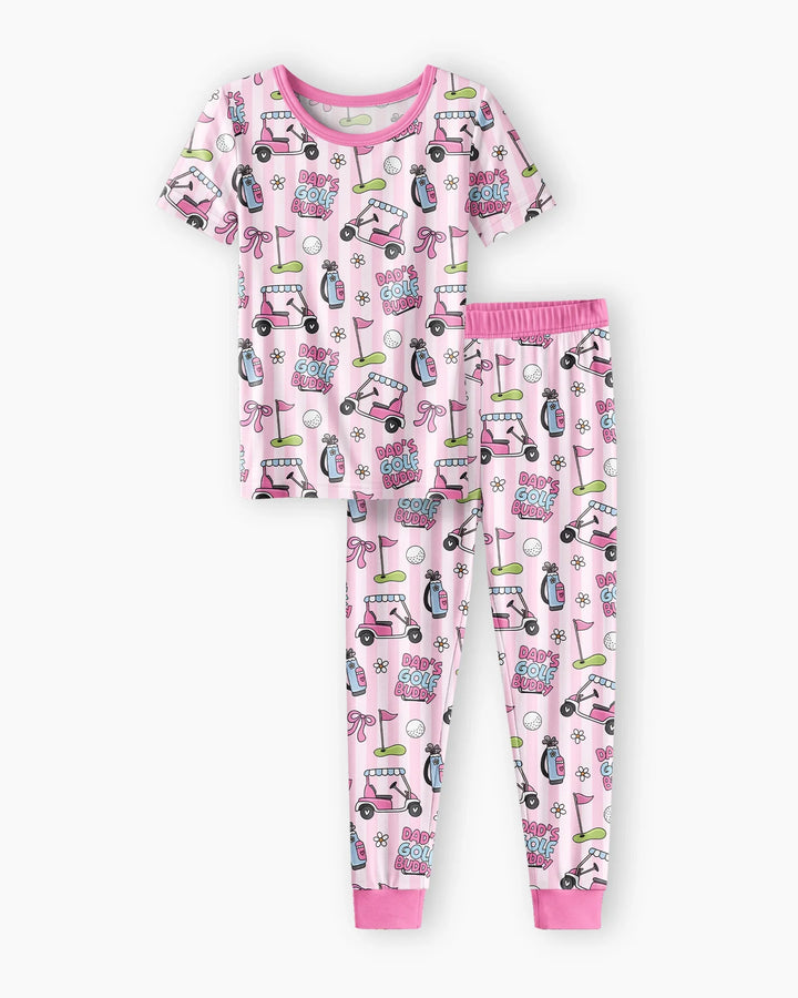 Dad's Golf Buddy Bamboo Two Piece Short Sleeve Pajama Set