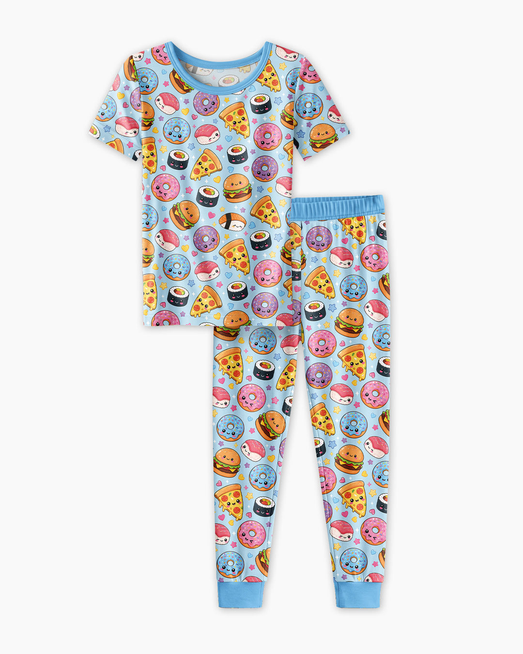Conjunto de pijama de dos piezas de manga corta de bambú