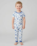 Coastal Charm Family Matching Bamboo Two Piece Short Sleeve Pajama Set