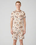 Lil' Buckaroo Bamboo Men Short Sleeve Short Pajama Set