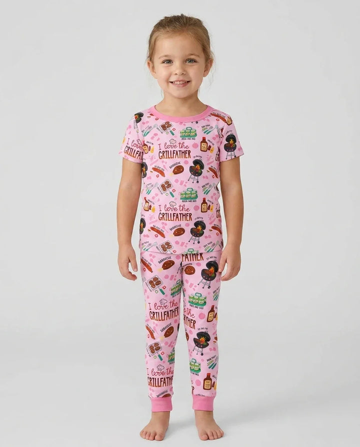 The Grill Father Family Matching Bamboo Two Piece Short Sleeve Pajama Set
