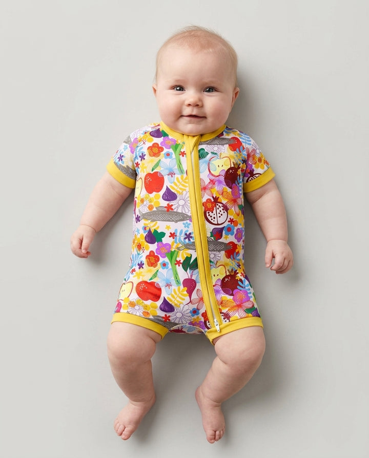 Happy Rosh Hashanah Bamboo Shorty Zippy