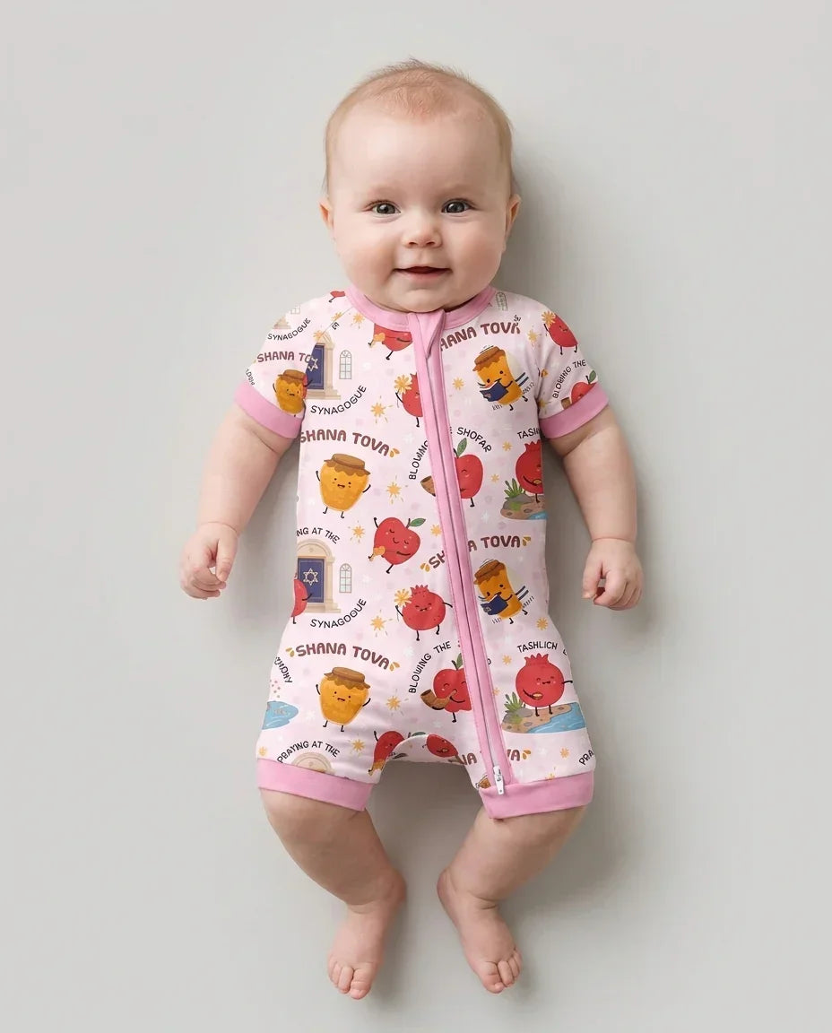 Sweet Sacred Moments Family Matching Bamboo Shorty Zippy