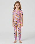 Kawaii Snack Party Bamboo Two Piece Short Sleeve Pajama Set
