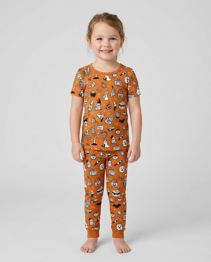 Spooky Season Bamboo Two Piece Short Sleeve Pajama Set