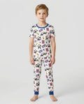 Conjunto de pijama de dos piezas de manga corta de bambú