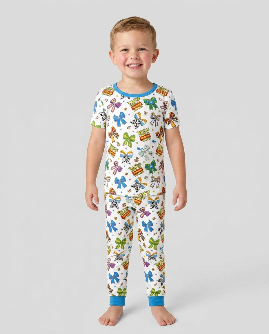 Zweiteiliges, kurzärmliges Pyjama-Set mit Marienkäfern