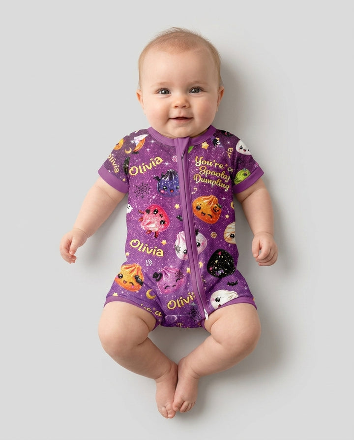 Custom Name You're A Spooky Dumpling Bamboo Shorty Zippy