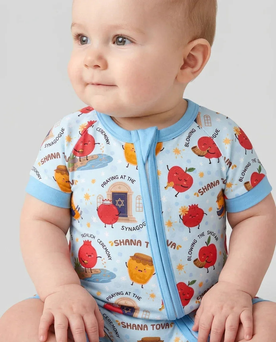 Sweet Sacred Moments Family Matching Bamboo Shorty Zippy