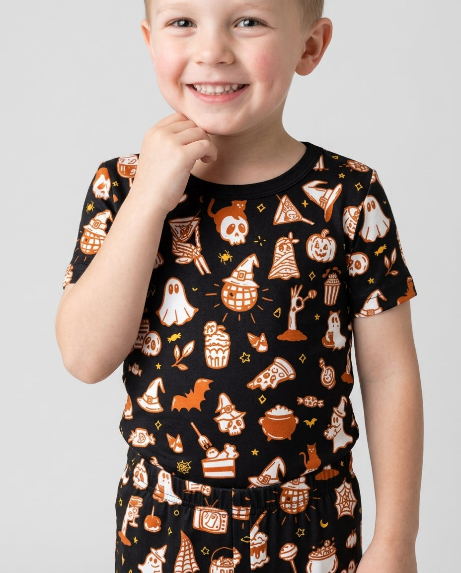 Spooky Season Bamboo Two Piece Short Sleeve Pajama Set