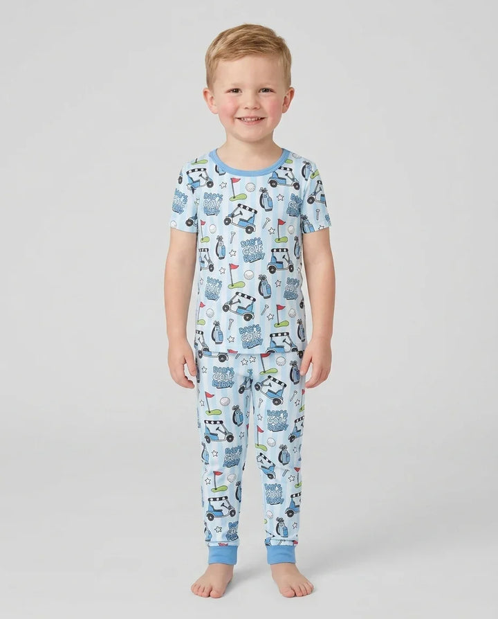 Dad's Golf Buddy Bamboo Two Piece Short Sleeve Pajama Set