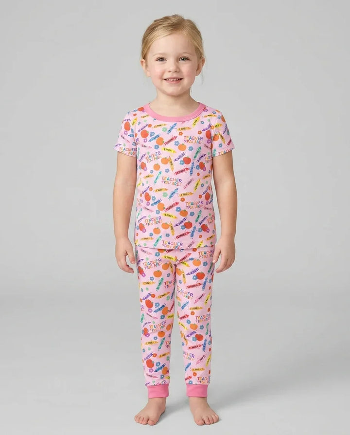 Teacher You Are Special Bamboo Two Piece Short Sleeve Pajama Set