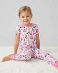 Zweiteiliges, kurzärmliges Pyjama-Set mit Marienkäfern
