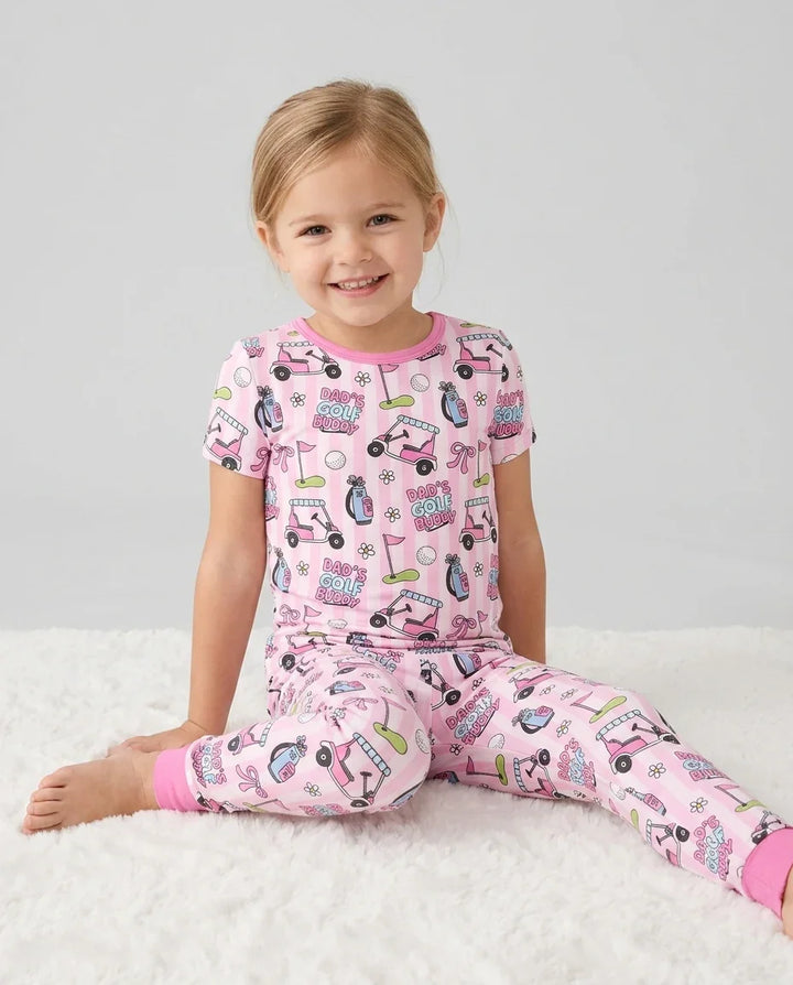 Dad's Golf Buddy Bamboo Two Piece Short Sleeve Pajama Set