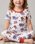 Zweiteiliges, kurzärmliges Pyjama-Set mit Marienkäfern
