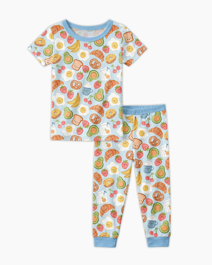 Zweiteiliges, kurzärmliges Pyjama-Set mit Marienkäfern