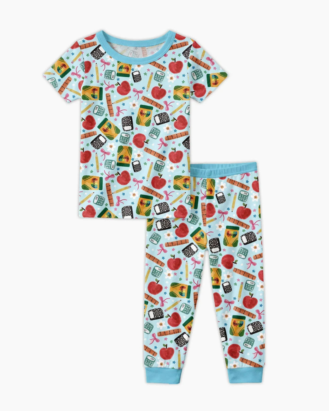 Little Learner Bamboo Two Piece Short Sleeve Pajama Set